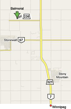 map to balmoral curling club